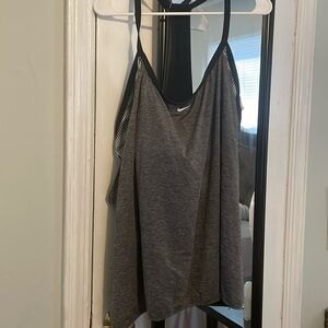 Nike layered bathing suit top.